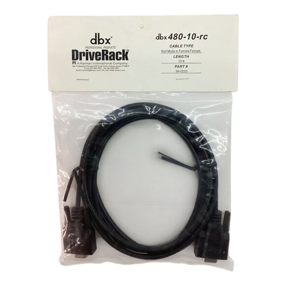 dbx DriveRack 480-10-rc Null Modem m Female/Female Length-10 ft Cable 38-0253 - Picture 2 of 3